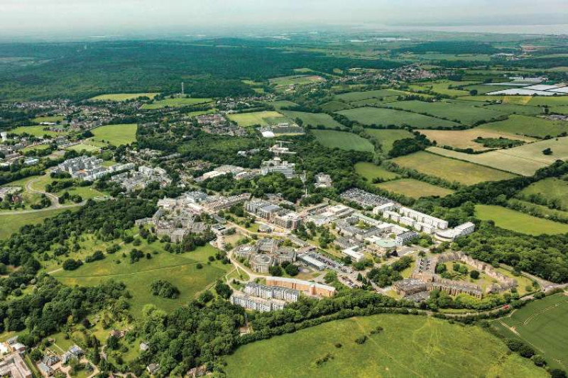 Aerial photo of Canterbury Campus