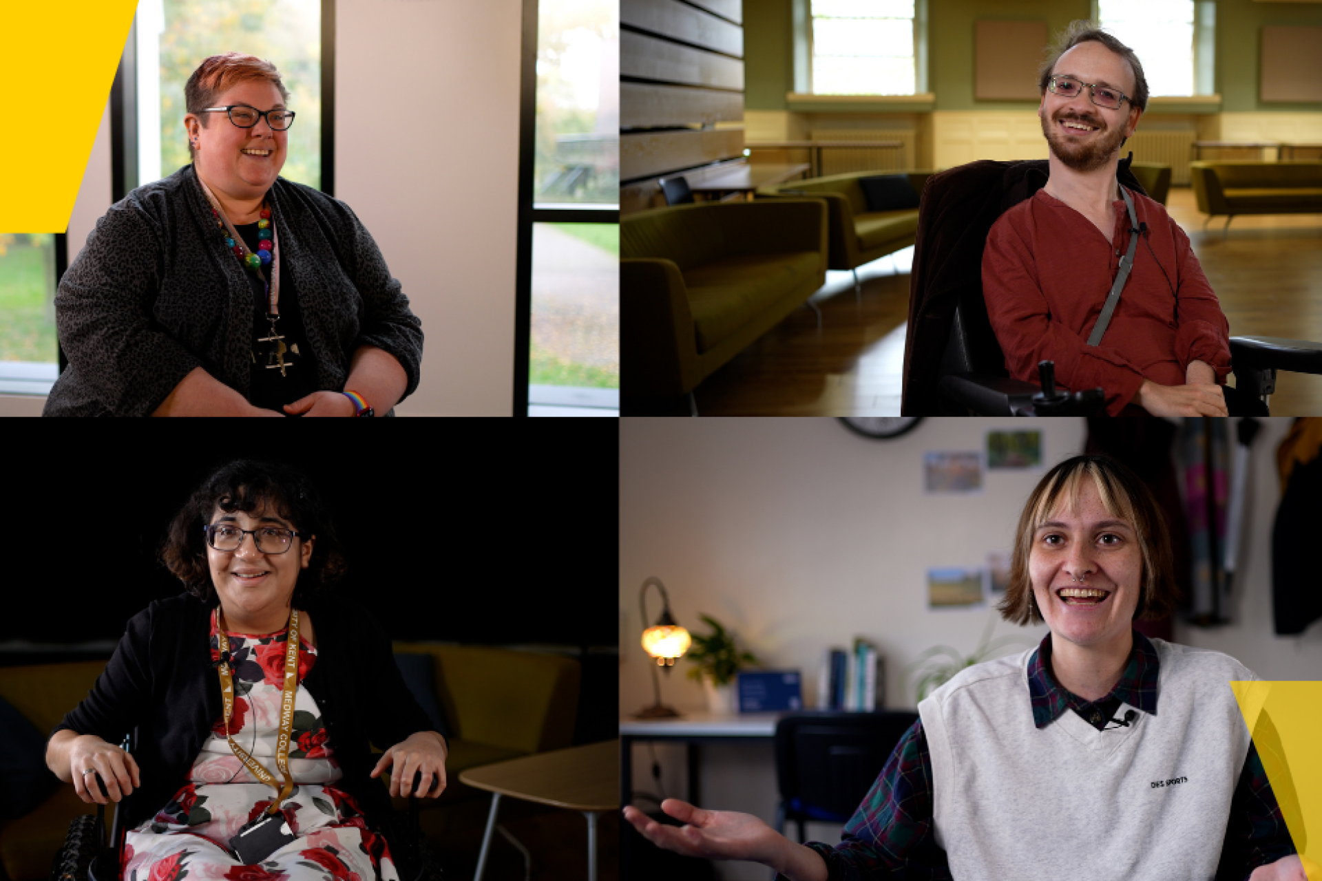 Students, staff and alumni involved in Disability History Month videos